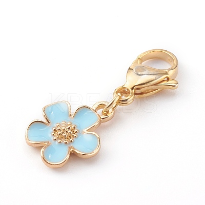 Zinc Alloy Enamel Pendants HJEW-JM00432-03-1