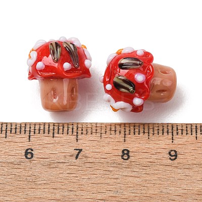 Handmade Bumpy Lampwork Beads LA-CBAE4A5-02B-1