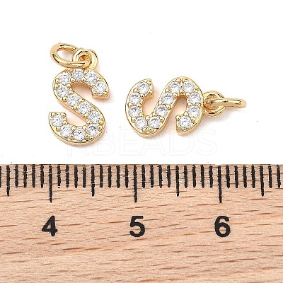 SHEGRACE Brass Micro Pave Clear Cubic Zirconia Pendants XGRQ29326-394G-S-1