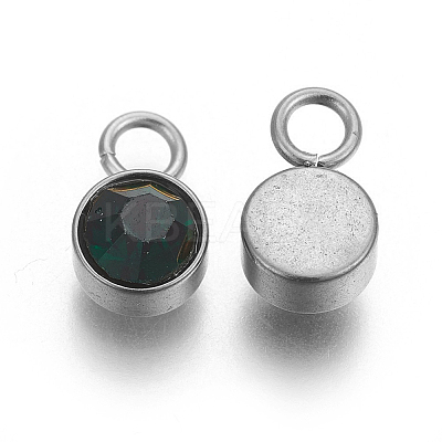 Glass Rhinestone Charms STAS-F189-P03-1