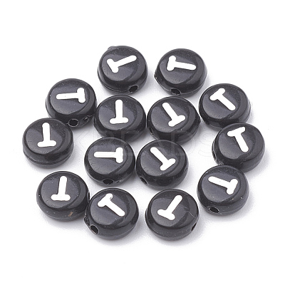 Opaque Acrylic Beads X-SACR-N002-02T-1