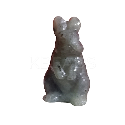Natural Labradorite Carved Healing Rabbit Figurines PW-WG70445-06-1