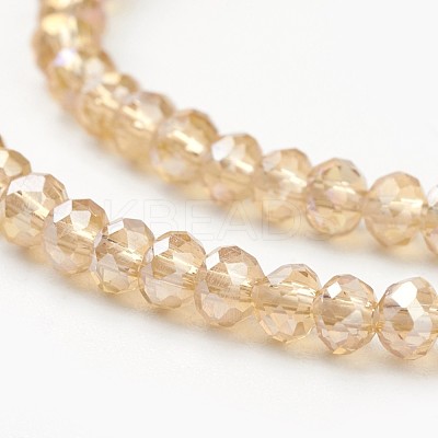 Electroplate Glass Beads Strands EGLA-D020-3x2mm-49-1