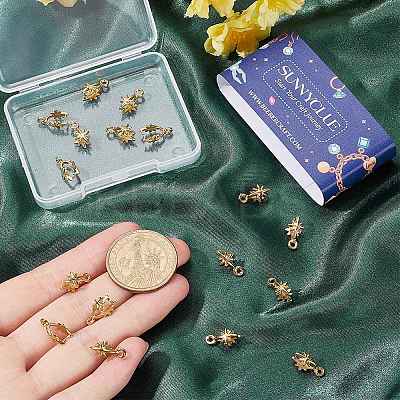 20Pcs 304 Stainless Steel SIce Pick Pinch Bails STAS-SC0009-14-1