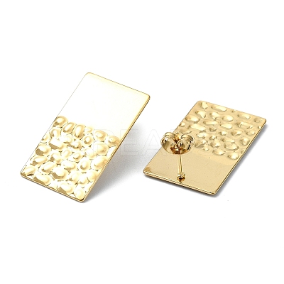 Ion Plating(IP) 201 Stainless Steel Stud Earrings EJEW-K270-30G-1