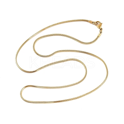 2MM 304 Stainless Steel Square Snake Chain Necklaces for Women NJEW-B131-01B-G-1