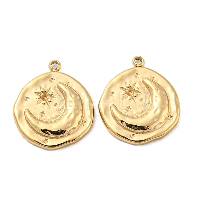304 Stainless Steel Pendants STAS-L022-189G-1