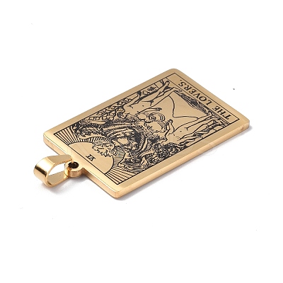 201 Stainless Steel Pendant LS-STAS-B033-01G-06-1