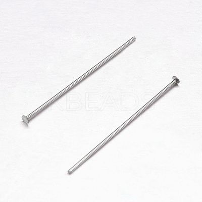 Non-Tarnish 304 Stainless Steel Flat Head Pins LS-X-STAS-H358-09C-1