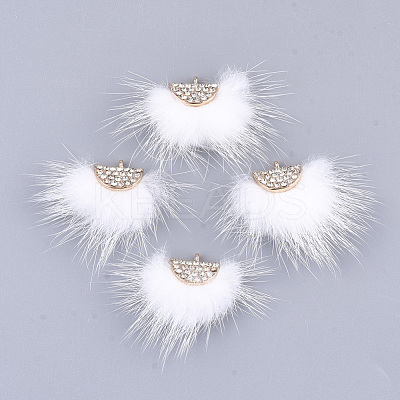 Faux Mink Fur Tassel Pendant Decorations FIND-T040-10-1