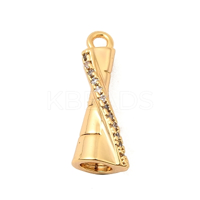 Brass Micro Pave Cubic Zirconia Pendants KK-C117-12G-I-1
