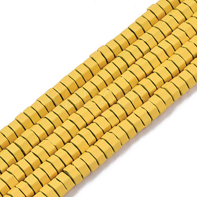 Spray Painted Non-magnetic Synthetic Hematite Beads Strands G-R468-02C-11-1