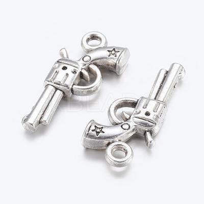 Gun Alloy Pendants X-EA11007Y-1