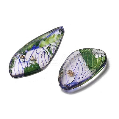 4Pcs Transparent Epoxy Resin Butterfly Wings Pendants RESI-C057-02A-1