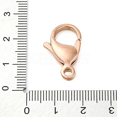 316 Stainless Steel Lobster Claw Clasps STAS-D288-09RG-1