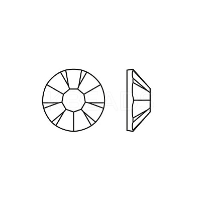 Preciosa® MAXIMA Crystal No Hotfix Flatback Stones Y-PRC-NSS6-00030-260-1