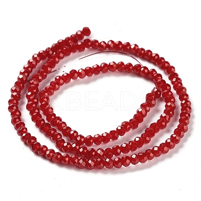 Baking Paint Imitation Jade Glass Bead Strands LS-DGLA-A034-J2MM-A29-1
