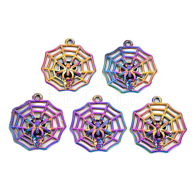 Rainbow Color Alloy Pendants PALLOY-S180-279-NR-1