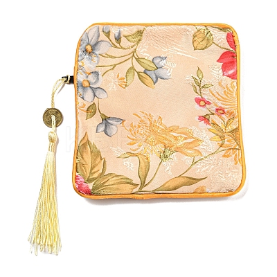 Chinese Style Floral Cloth Jewelry Storage Zipper Pouches LS-AJEW-D063-01D-1