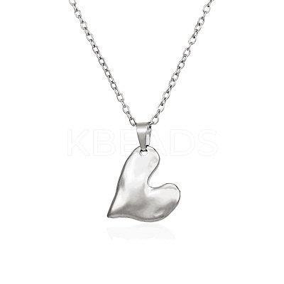 Non-Tarnish 304 Stainless Steel Pendant Necklaces NJEW-G120-02P-1