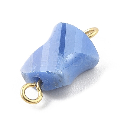 Electroplated Glass Connector Charms PALLOY-JF02205-1