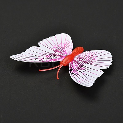 PVC Plastic Artificial 3D Butterfly Decorations DIY-I072-02A-1