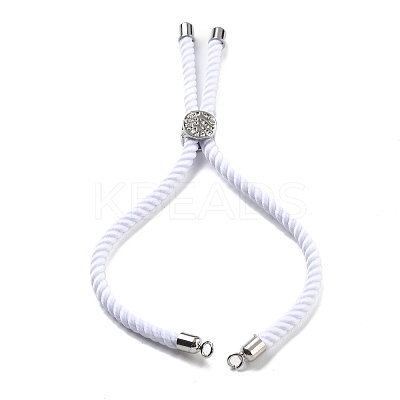 Twisted Nylon Cord Silder Bracelets DIY-B066-03P-23-1