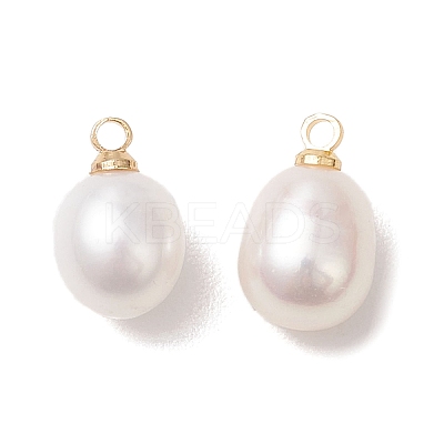 Natural Freshwater Pearl Rice Charms PALLOY-JF04858-02-1