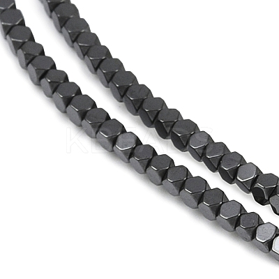 Electroplate Non-magnetic Synthetic Hematite Beads Strands G-I175-09D-1