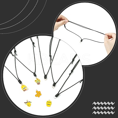 20Pcs 2 Colors Waxed Polyester Cord Necklaces Making NJEW-FS00015-1