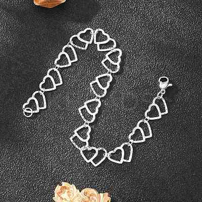 Tarnish Resistant 304 Stainless Steel Chain Bracelets BJEW-P236-06P-1