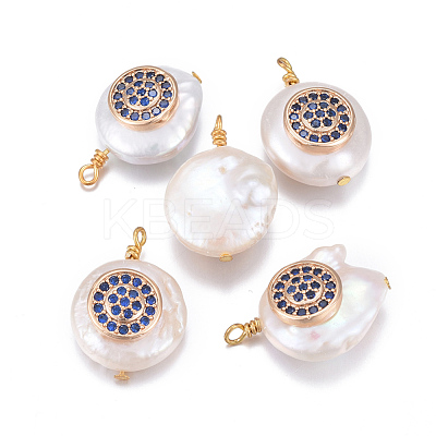 Natural Cultured Freshwater Pearl Pendants PEAR-L027-32D-1