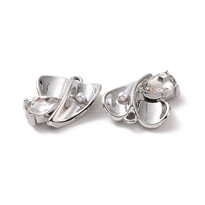 Rack Plating Alloy Glass Pendants FIND-I037-13P-03-1