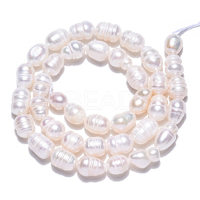 Natural Cultured Freshwater Pearl Beads Strands PEAR-N012-06R-1