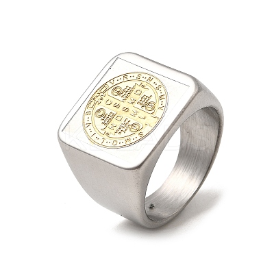 304 Stainless Steel Wide Band Finger Rings for Men RJEW-P163-02P-1