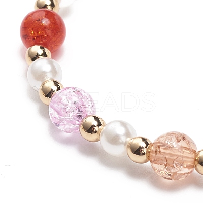 Colorful Alloy Enamel Cute Charms Bracelet BJEW-JB08661-04-1