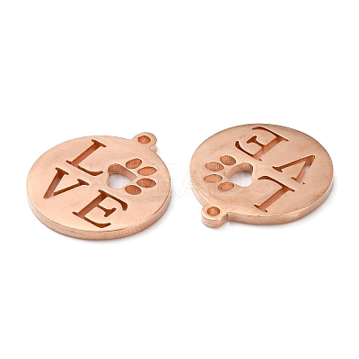 304 Stainless Steel Pendants STAS-F231-038RG-A-1