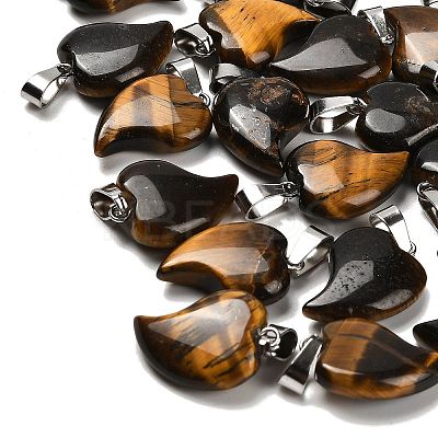Natural Tiger Eye Pendants G-B127-11P-06-1