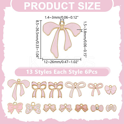 82Pcs 13 Styles Alloy Pendants ENAM-AR0001-81-1