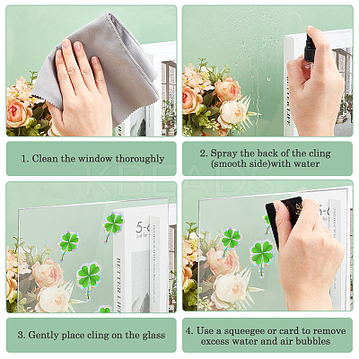 PVC Waterproof Shopwindow Decorative Sticker DIY-WH20007-17A-1