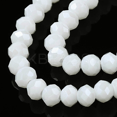 Electroplate Glass Beads Strands EGLA-A044-P6mm-A01-1