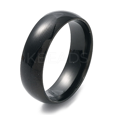 Ion Plating(IP) 304 Stainless Steel Flat Plain Band Rings STAS-I160-A-15mm-B-1