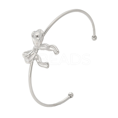 304 Stainless Steel Cuff Bangles LS-BJEW-B107-01P-1
