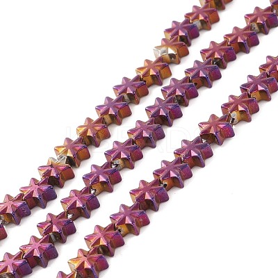 Electroplate Synthetic Non-magnetic Hematite Beads G-I317-03F-1