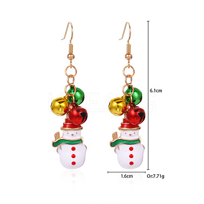 Christmas Alloy Dangle Earrings FS-WGC5D36-07-1