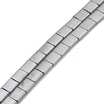Electroplated Frosted Non-magnetic Synthetic Hematite Beads Strands G-G089-B01-09-1