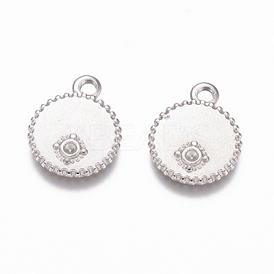 Tarnish Resistant 304 Stainless Steel Pendant Rhinestone Settings STAS-G218-15P-1