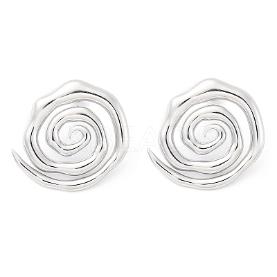 304 Stainless Steel Stud Earrings for Women LS-EJEW-K306-15P-1