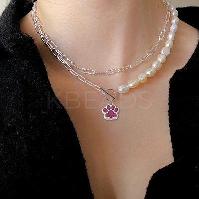 Alloy+Enamel Pendants ENAM-TAC0001-05I-1
