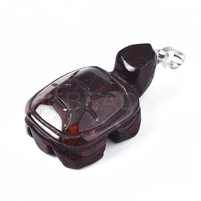 Natural & Synthetic Mixed Gemstone Pendants G-T010-17-1
